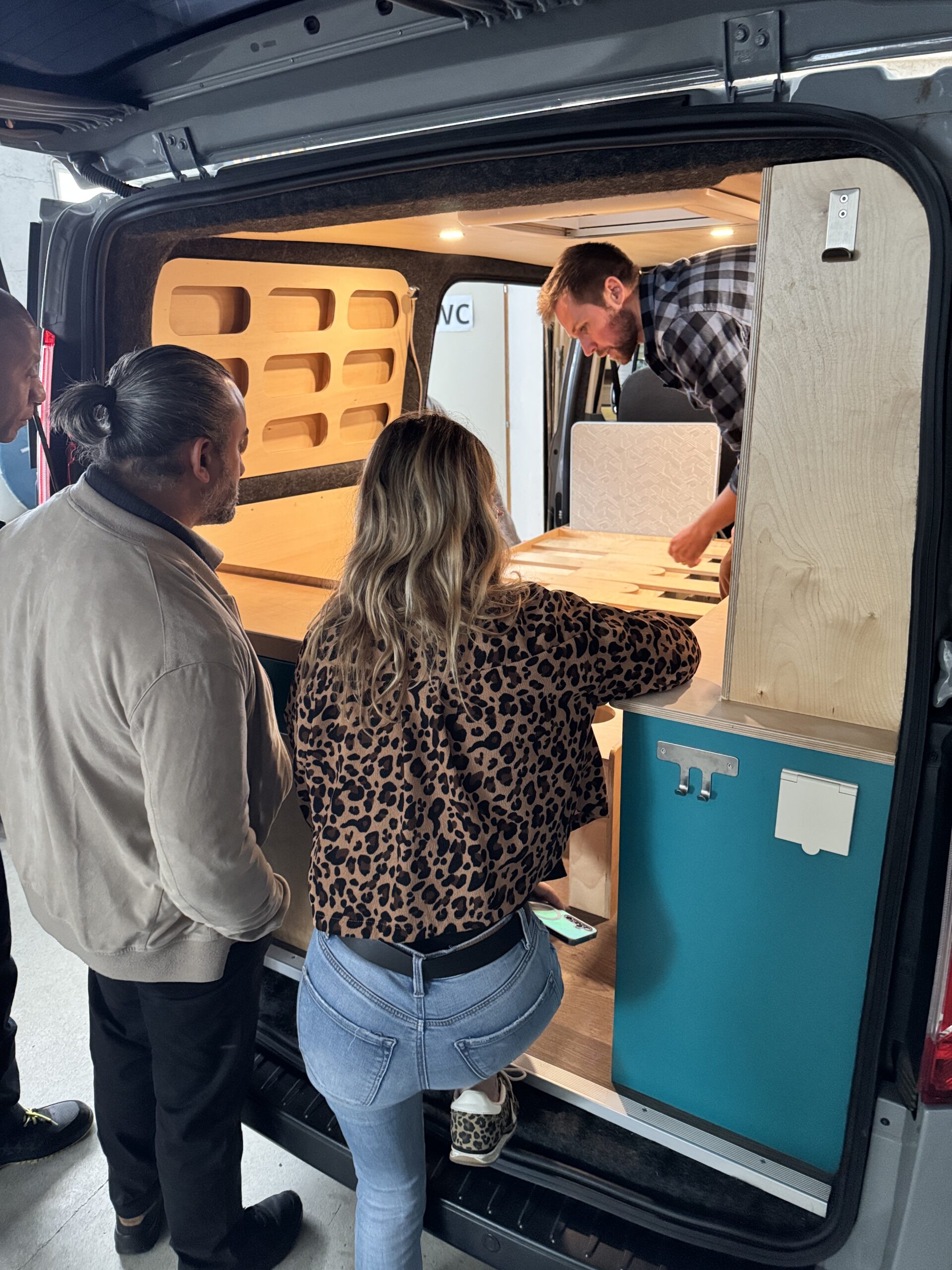 Visite de van dans le cadre d'un stage d'aménagement