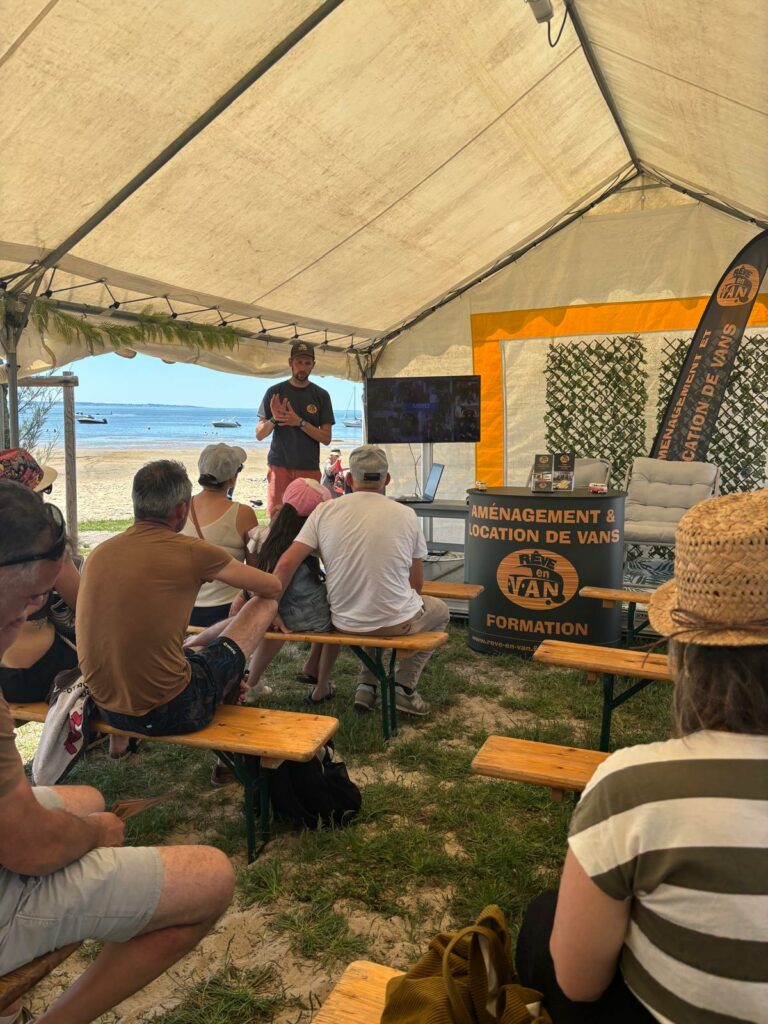 Conférence stage aménagement van et fourgon Lanton salon des aventuriers