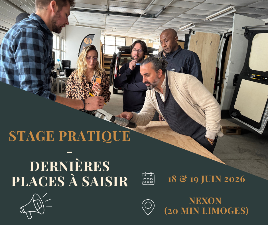 Stage d'aménagement de van : dernières places !